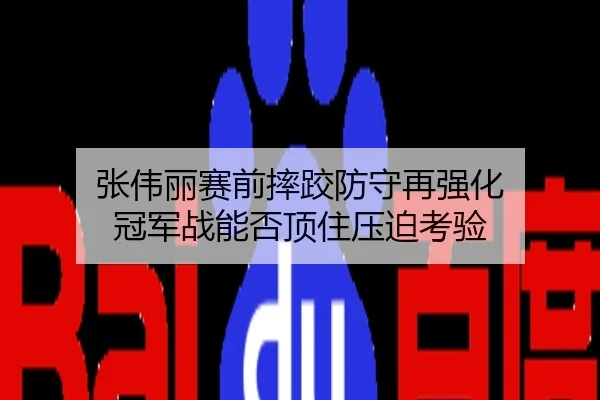 张伟丽赛前摔跤防守再强化 冠军战能否顶住压迫考验